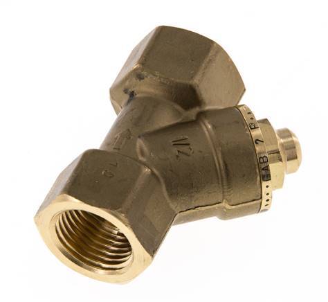 Rp 1/2'' Latón Válvula De Retención Tipo Y 10 Bar (145 Psi) FKM