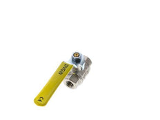 Válvula De Bola De Latón De 2 Vías Para Oxígeno Rp 1/4 Pulgadas PN 63
