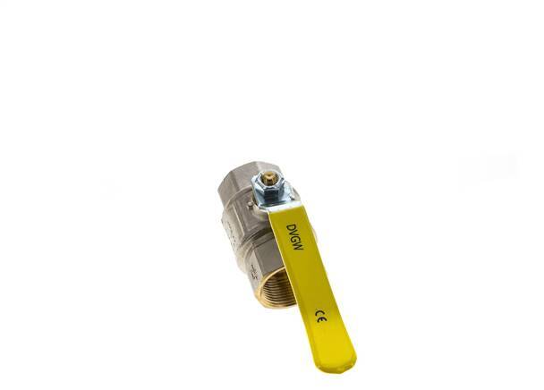 Válvula De Bola De Latón De 2 Vías Para Oxígeno Rp 1-1/4 Pulgadas PN 30