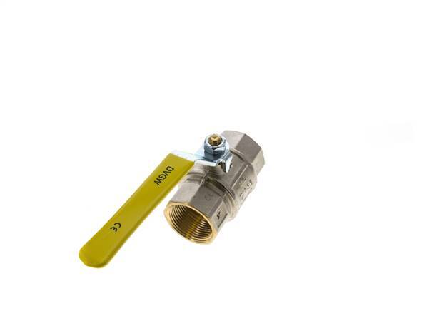 Válvula De Bola De Latón De 2 Vías Para Oxígeno Rp 1-1/4 Pulgadas PN 30