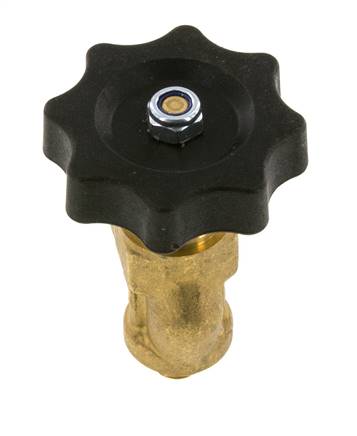 G 1/8'' Válvula de bola de latón en ángulo recto 40 bar con volante