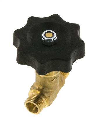 G 1/4'' Válvula de bola de latón rosca macho 40 bar con volante