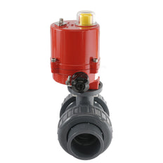 50mm 24V DC VDL Válvula de bola eléctrica de 2 vías de PVC